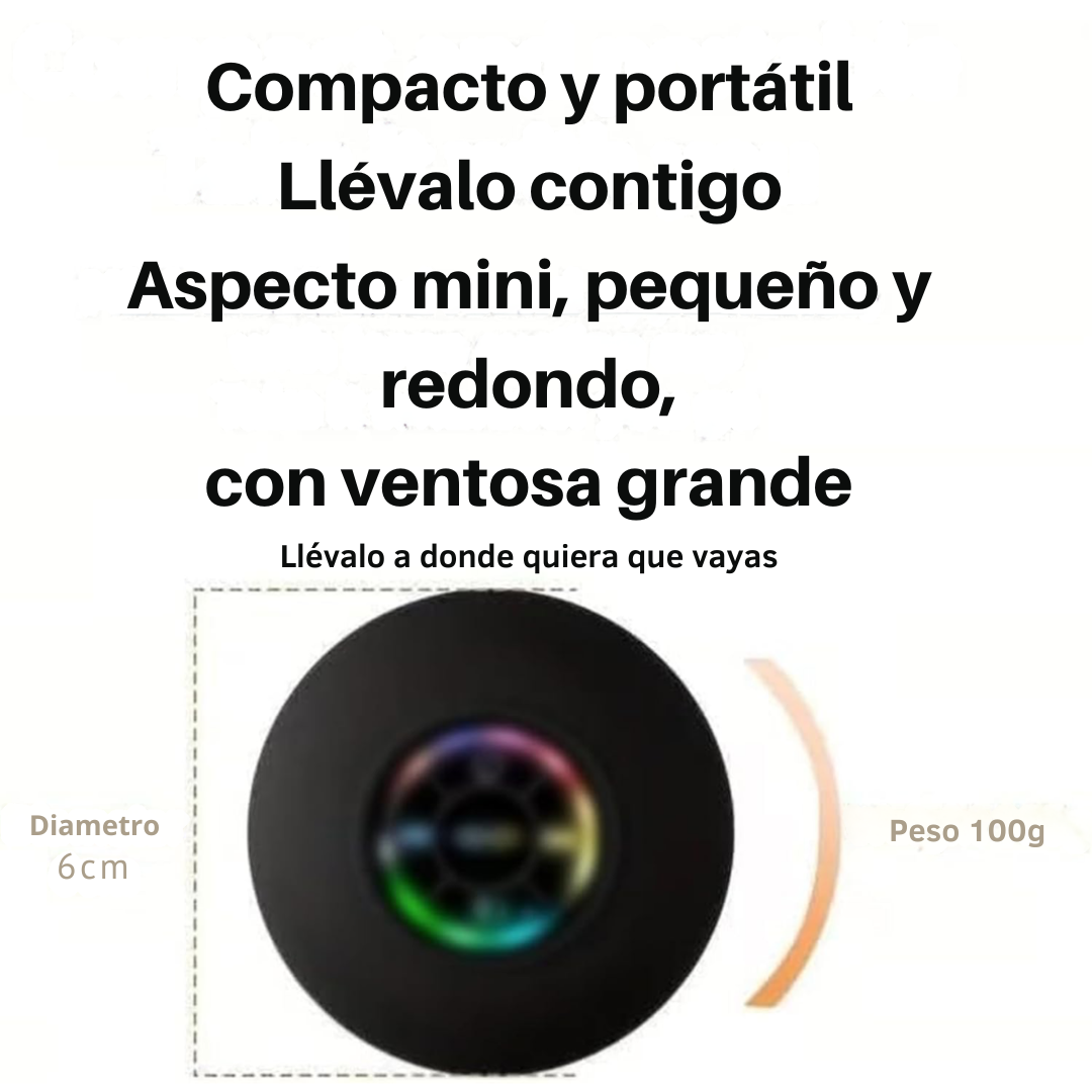 Mini Altavoz Portátil Bluetooth Impermeable con Ajuste a Cualquier Superficie